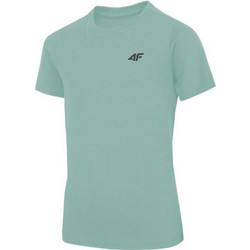 4F Παιδικό T-Shirt Κοντομάνικο Πράσινο Mint HJL22-JTSM001-47S