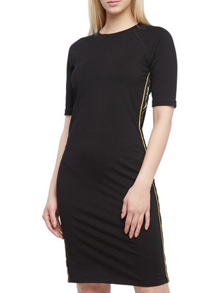 DKNY Mini Καλοκαιρινό Καθημερινό Φόρεμα Μαύρο DP1D4696-MAD