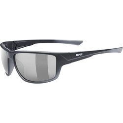 Uvex Sportstyle 230 S53.2.069.2216 Αθλητικά Γυαλιά Ηλίου Ορθογώνια Κοκάλινα Μαύρα με Μαύρο Polarized Φακό