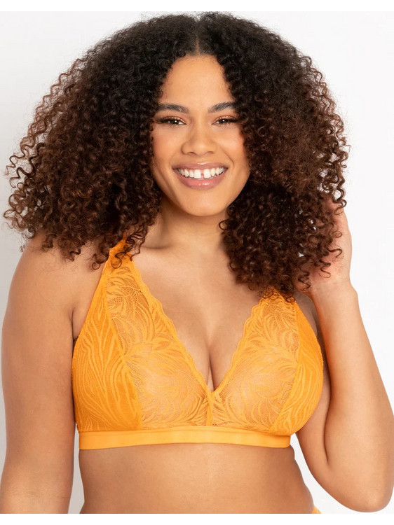 Bralette χωρίς μπανέλες για μεγάλο στήθος CK044110MNG Κίτρινο