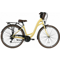 Carrera City C8 2021 Γυναικείο Ποδήλατο Πόλης 28" Αλουμινίου με 7 Ταχύτητες Κίτρινο