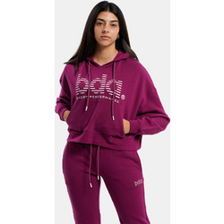 Body Action Γυναικείο Αθλητικό Crop Top με Κουκούλα Φούξια 061235-01