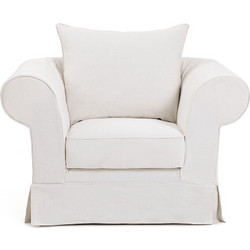 La Redoute Πολυθρόνα Λευκή Adelia 3614853757478
