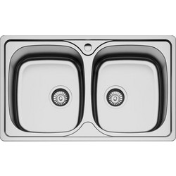 Karag BL 808 Ένθετος Νεροχύτης Inox Σατινέ 86x50cm