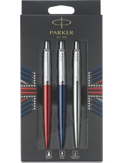 Parker Στυλό Jotter Blue Ballpoint + Red Gel Pen + Μηχανικό Μολύβι Steel