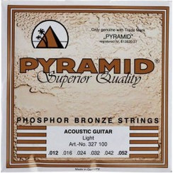 Pyramid Σετ 6 Χορδές Ακουστικής Κιθάρας Phosphor Bronze 12-52" Light Tension