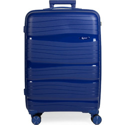 Cardinal 2014 Βαλίτσα Μεσαία 60x42.5x21cm με 4 Ρόδες Navy Μπλε