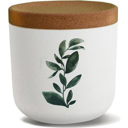 Chic Mic Bioloco Δοχείο αποθήκευσης - Green leaves Small 570 ml