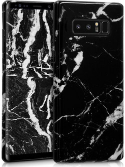 KW Slim Fit Gel Case Marble (43282.01) Θήκη Σιλικόνης Μαύρη / Λευκή (Samsung Galaxy Note 8)