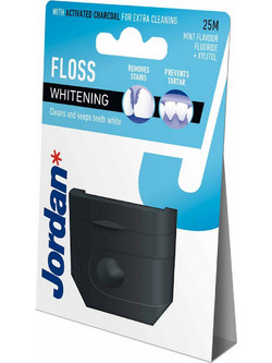 Jordan Floss Whitening Charcoal Οδοντικό Νήμα με Γεύση 25m