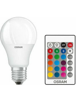 Osram Λάμπα LED για Ντουί E27 RGBW 9W 806lm Dimmable