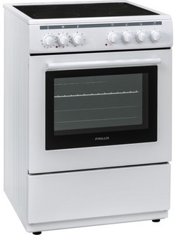 Finlux FLCM 6000A WH Κουζίνα Ηλεκτρική 56lt με Κεραμικές Εστίες 60cm