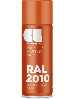 Cosmoslac Premium Acrylic Paint Σπρέι Βαφής Signal Orange RAL2010 Gloss 400ml