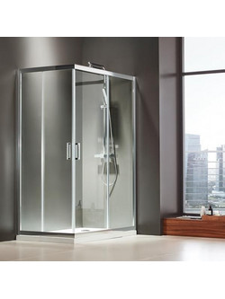 Καμπίνα ντουζιέρας Γωνιακής Εισόδου Corner Entry 100x110 (97-99 x 107-109 εκ.) Axis Clean Glass Chrome