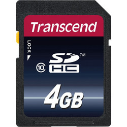 Transcend SDHC 4GB Class 10 TS4GSDHC10