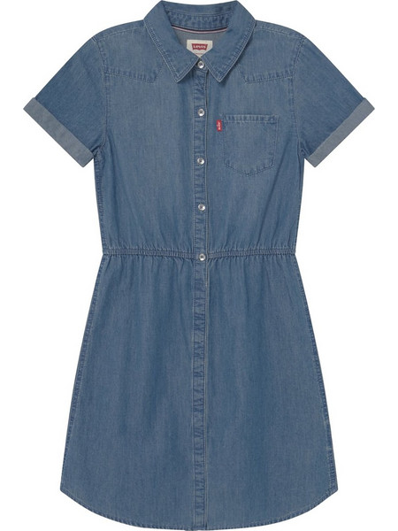 Levi's Παιδικό Φόρεμα Τζιν Μπλε 3EC989-M0E