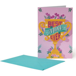 Ευχετήρια κάρτα με φάκελο Legami - Best mum ever 17x11.5 εκ
