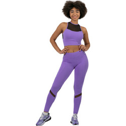 Nebbia Fit Activewear 443 Γυναικείο Κολάν Μακρύ Ψηλόμεσο Μωβ NEB670
