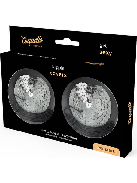COQUETTE CHIC DESIRE - NIPPLE COVERS SILVER
