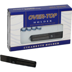 ΠΙΠΑ OVER TOP ΓΙΑ ΚΑΝΟΝΙΚΟ ΤΣΙΓΑΡΟ 8mm ΜΑΥΡΗ ΜΕ 6 ΑΝΤ/ΚΑ & 2 ΣΤΟΜΙΑ
