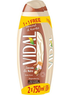 Vidal Almond & Karite Bath Αφρόλουτρο σε Gel 2x750ml