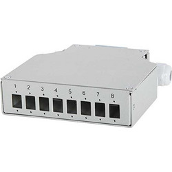 Fibertechnic PSN Horizontal DinRail Distribution Box with 8xSC Simplex Slots