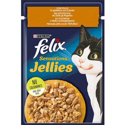 Purina Felix Sensations Jellies with Chicken & Carrot 85gr
