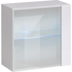 RAVENNA Βιτρίνα Glass Caddy 2 Λευκή 60 x 30 x 60