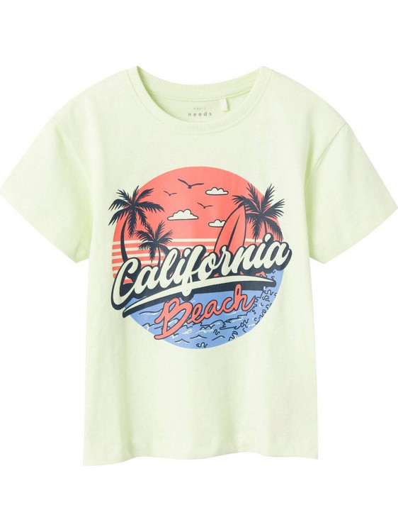 Name It Παιδικό T-Shirt Κοντομάνικο Lime 13215002