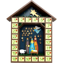 Xριστουγεννιάτικο Hμερολόγιο Φάτνη Kαι Aστέρια Advent Calendar (40.5 cm)