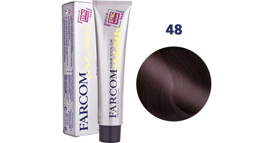 farcom hair color cream 48 Καστανό Χάλκινο Ακαζού 60ml bestprice gr