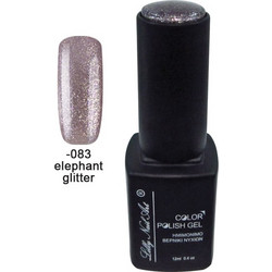 Lilly Nail Art Color Gel Elephant Glitter Ημιμόνιμο Βερνίκι Νυχιών 12ml