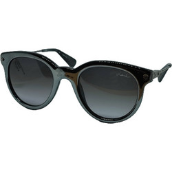 Lanvin LN587 Z1X Ανδρικά Γυαλιά Ηλίου Στρογγυλά Κοκάλινα Μαύρα με Μαύρο Degradee Φακό