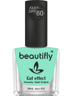 Beautifly Weekly Polish Gel Effect 410 Gloss Βερνίκι Νυχιών Μακράς Διαρκείας Quick Dry 20ml