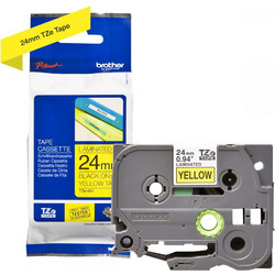 Labelling Tape Cassette Brother TZE-651 24mm Black On Yellow Tape