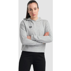 Arena Γυναικείο Αθλητικό Crop Top με Κουκούλα Γκρι 005586-550