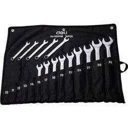 DELI σετ γερμανοπολύγωνα κλειδιά DL130014B, 10-32mm, 14τμχ