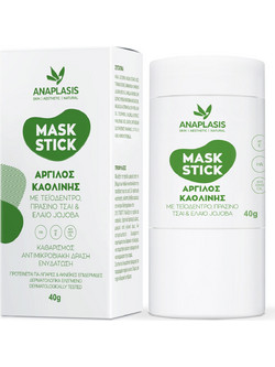 Anaplasis Tea Tree Stick Κρεμώδης Μάσκα Προσώπου για Ενυδάτωση με Άργιλο 40gr