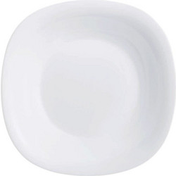 Luminarc Πιάτο Βαθύ Γυάλινο Τετράγωνο Carine White 21x21cm