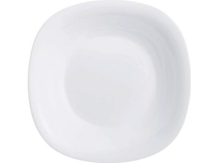 Luminarc Πιάτο Βαθύ Γυάλινο Τετράγωνο Carine White 21x21cm