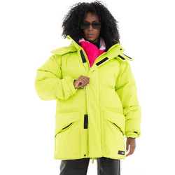 Rains Γυναικείο Μπουφάν Χειμωνιάτικο Puffer Μακρύ Lime 15010