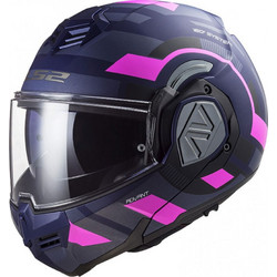 LS2 FF906 Advant Velum Matt Blue / Fluo Pink Κράνος Μηχανής Crossover / Modular 1650gr