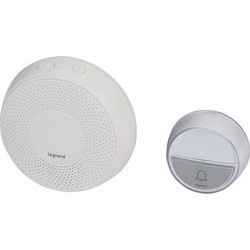 Kit κουδουνιού Legrand Comfort λευκό με 15 μελωδίες και ρυθμιζόμενη ένταση ήχου 75dB για πρίζα 230V - 06-01-094254