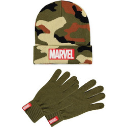 MARVEL - Logo - Beanie & Gloves Gift Set