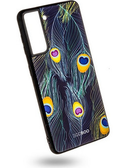 EGOBOO Case Mat Θήκη Back Cover Peacock (Samsung S21 Ultra)