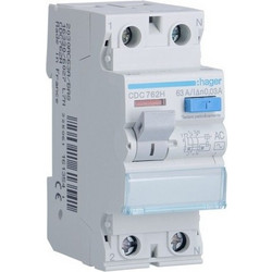 Ρελέ διαφυγής 40A-63A τύπου AC μονοφασικό Hager CDC740H CDC762H-CDC762H CDC762H