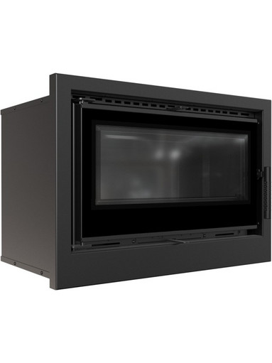 Kratki KASETA/ARKE/70/BLACK Ενεργειακό Τζάκι Κασέτα Αερόθερμο Ξύλου Ίσιο 8kW