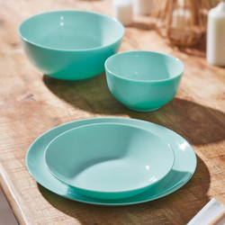 Luminarc Σετ Πιάτα Φαγητού Γυάλινα Diwali Turquoise 19τμχ