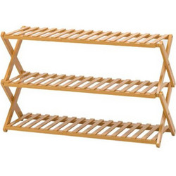 For Home Παπουτσοθήκη Ξύλινη Φυσικό 68x25x46cm 931535