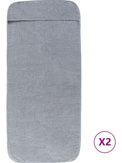 vidaXL Πετσέτα Θαλάσσης Γκρι 75x200cm 362672